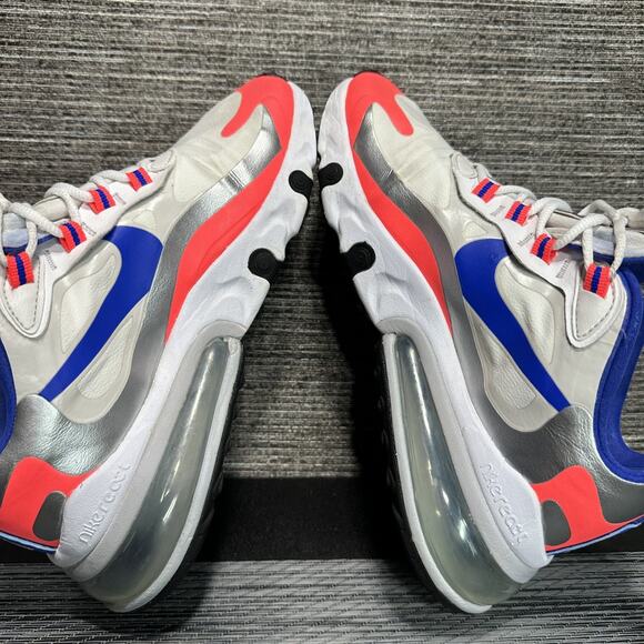 Nike Air Max 270 React CW3094-100 White Running Shoes Sneakers - Womens Size 10 - Picture 12 of 15